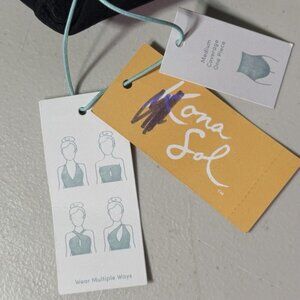 Kona Sol Black Multi-Way One-Piece Swimsuit Size M (8-10) NWT